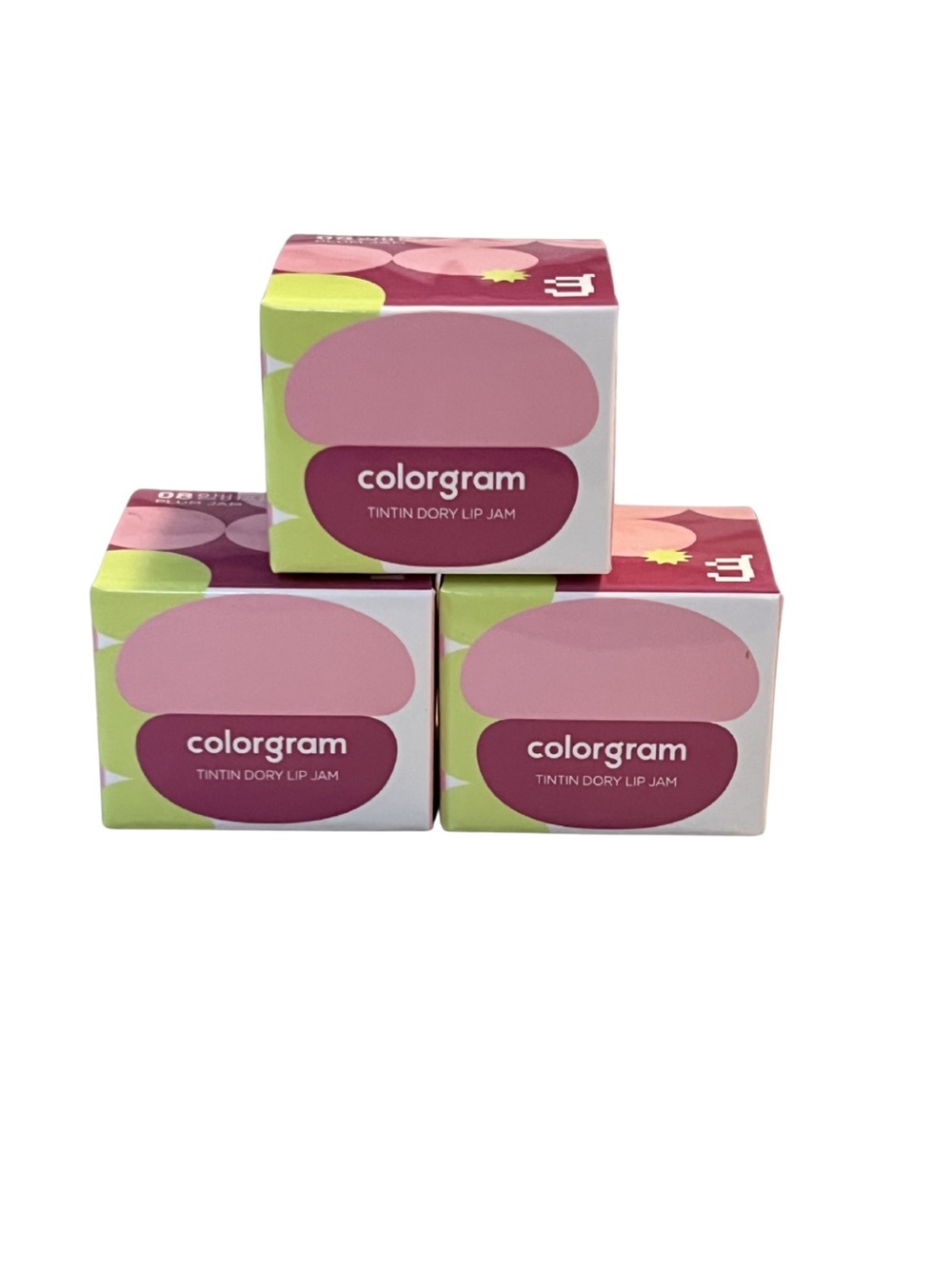 NEW Set of 3 Colorgram Tintin Dory Lip Jam - 08 Plum Jam - K-Beauty